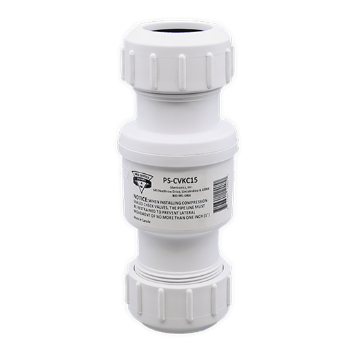 [PS-CVKC15] 1.5" PVC Klunkless Compression Check Valve