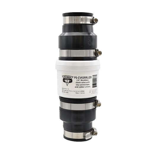 [PS-CVKSRRU20] 2" Klunkless Check Valve w/2 Rubber Unions