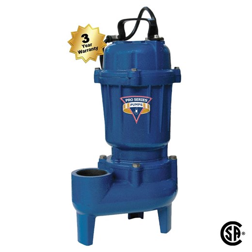 Cast iron / Stainless steal Sewage pump 1/2 HP 10' cord