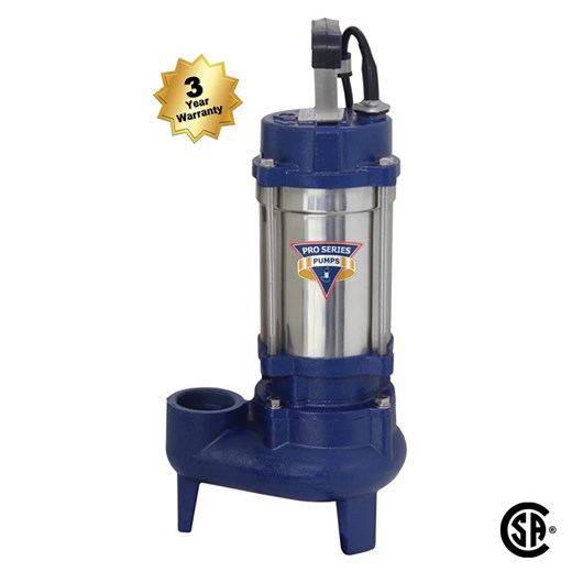 Cast iron / Stainless steal Sewage pump 4/10 HP 20' cord