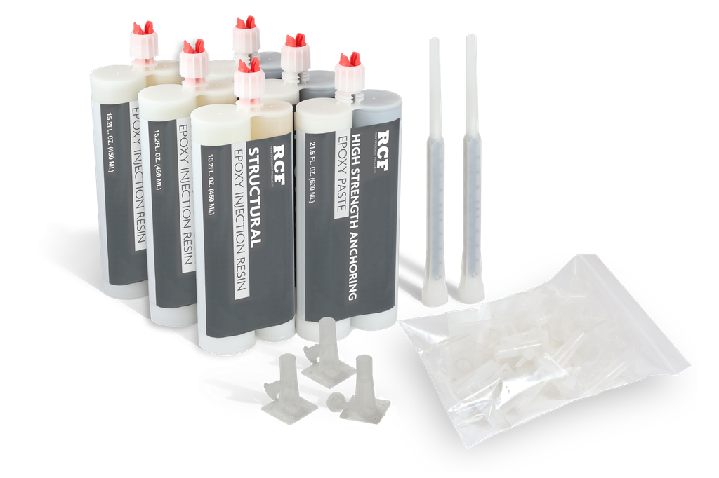 [FG20049] FG20049-KIT CRACK INJECTION 30' INJECTION RESIN + HIGH STRENGTH PASTE