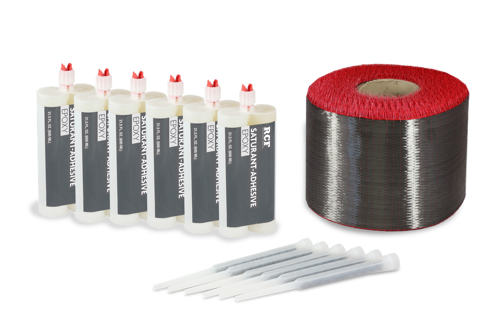 FG20060 | 328 FOOT (6" Wide) 400 GSM UNIDIRECTIONAL- VERTICAL CARBON FIBER KIT